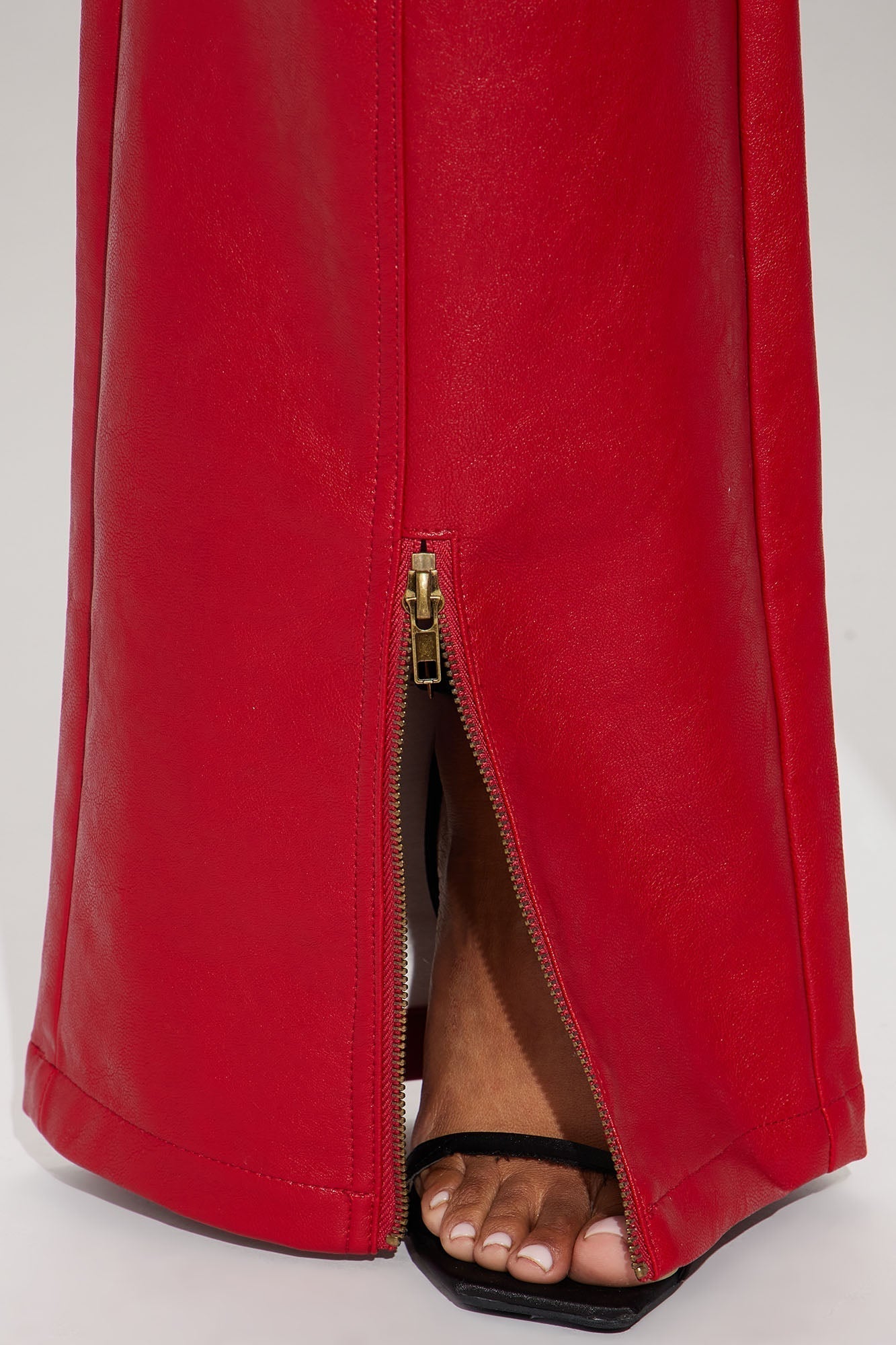 Hot N' Spicy Faux Leather Pant - Red