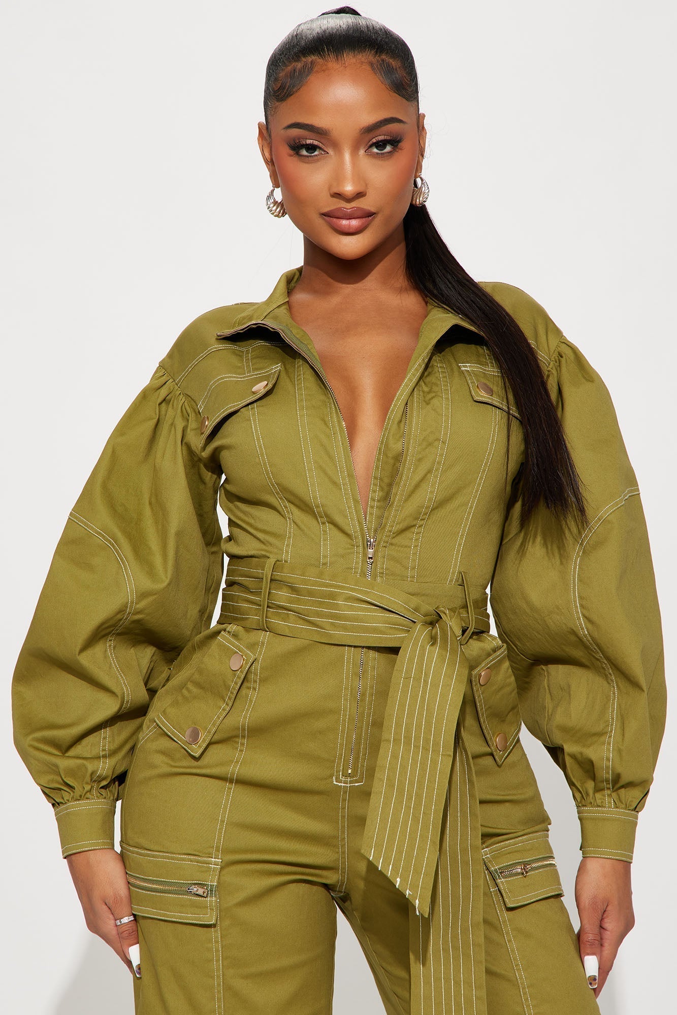 Prove You Wrong Jumpsuit - Olive