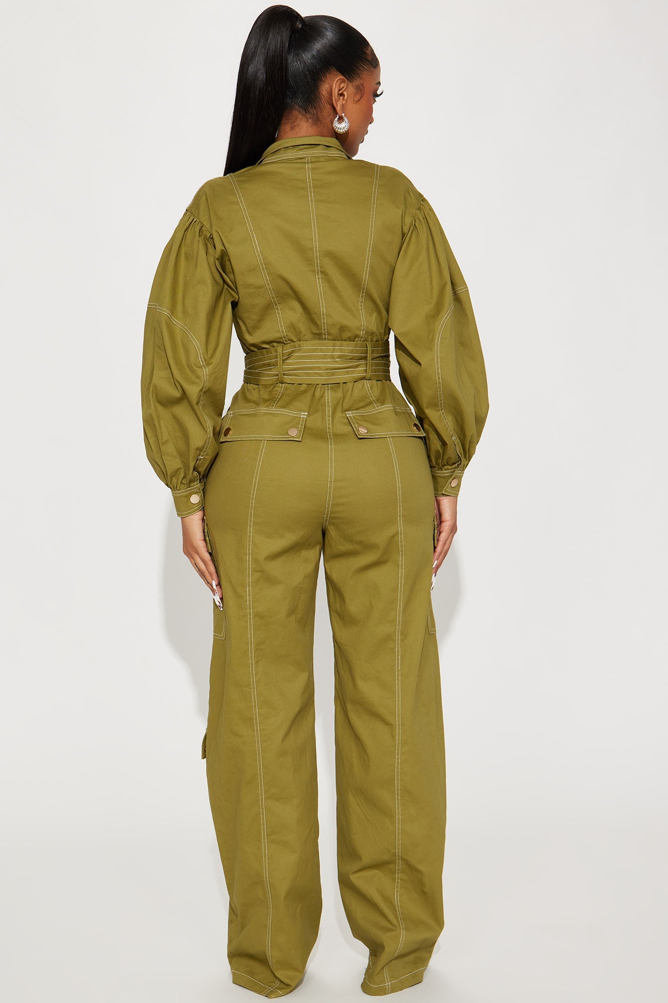 Prove You Wrong Jumpsuit - Olive