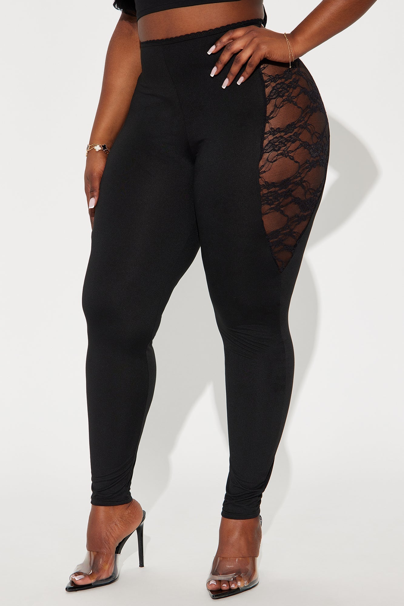Beneath The Thorns Lace Legging - Black