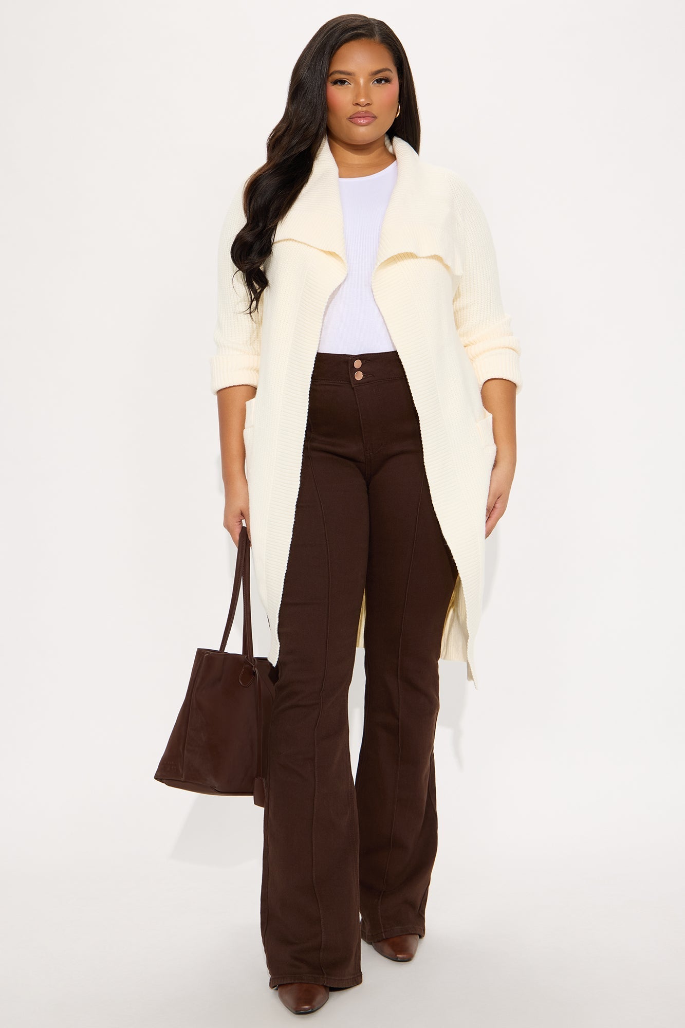 Aspen Sweater Coat - Cream