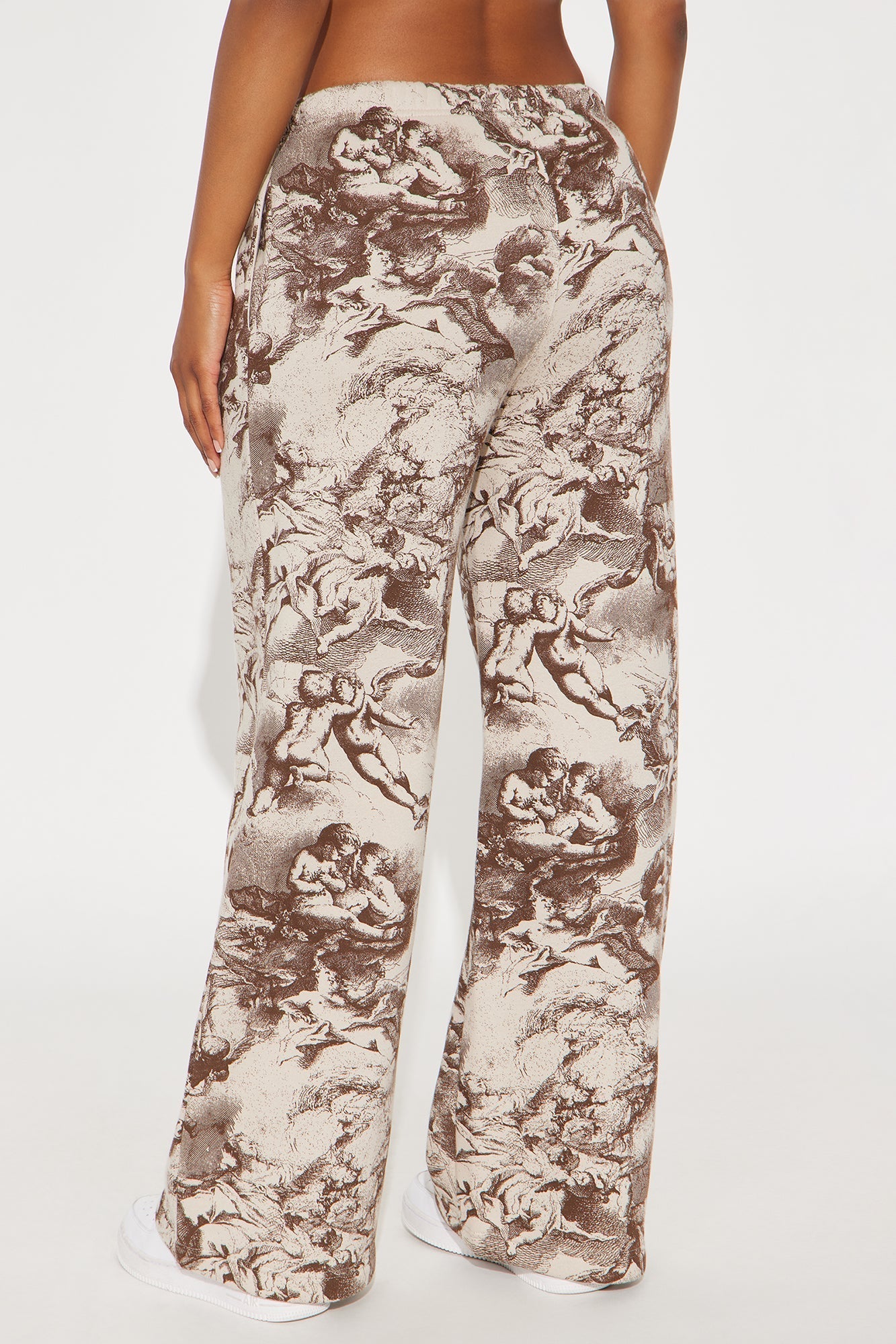 Heaven Made Fleece Wide Leg Pant - Taupe