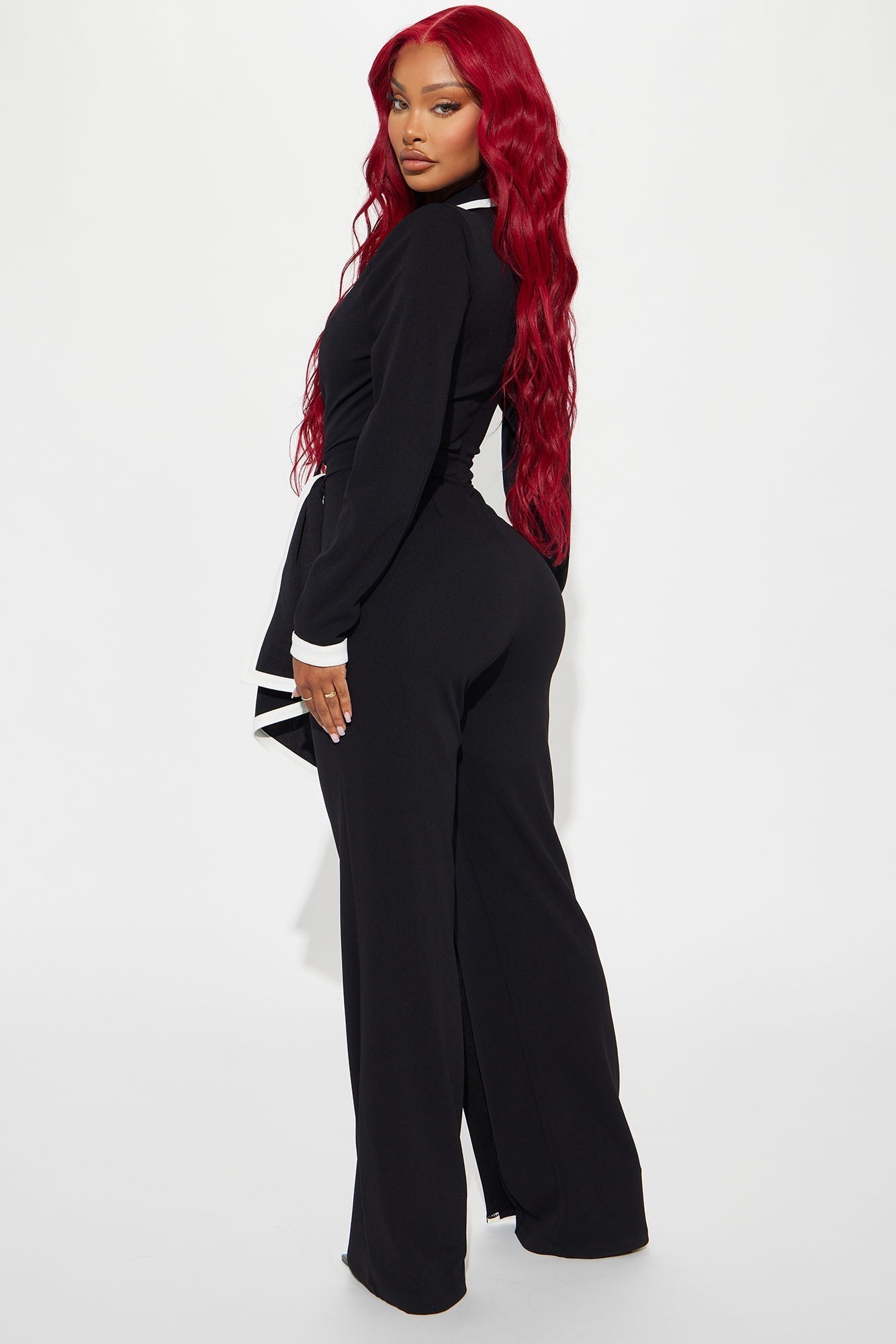 True Boss Long Sleeve Jumpsuit - Black