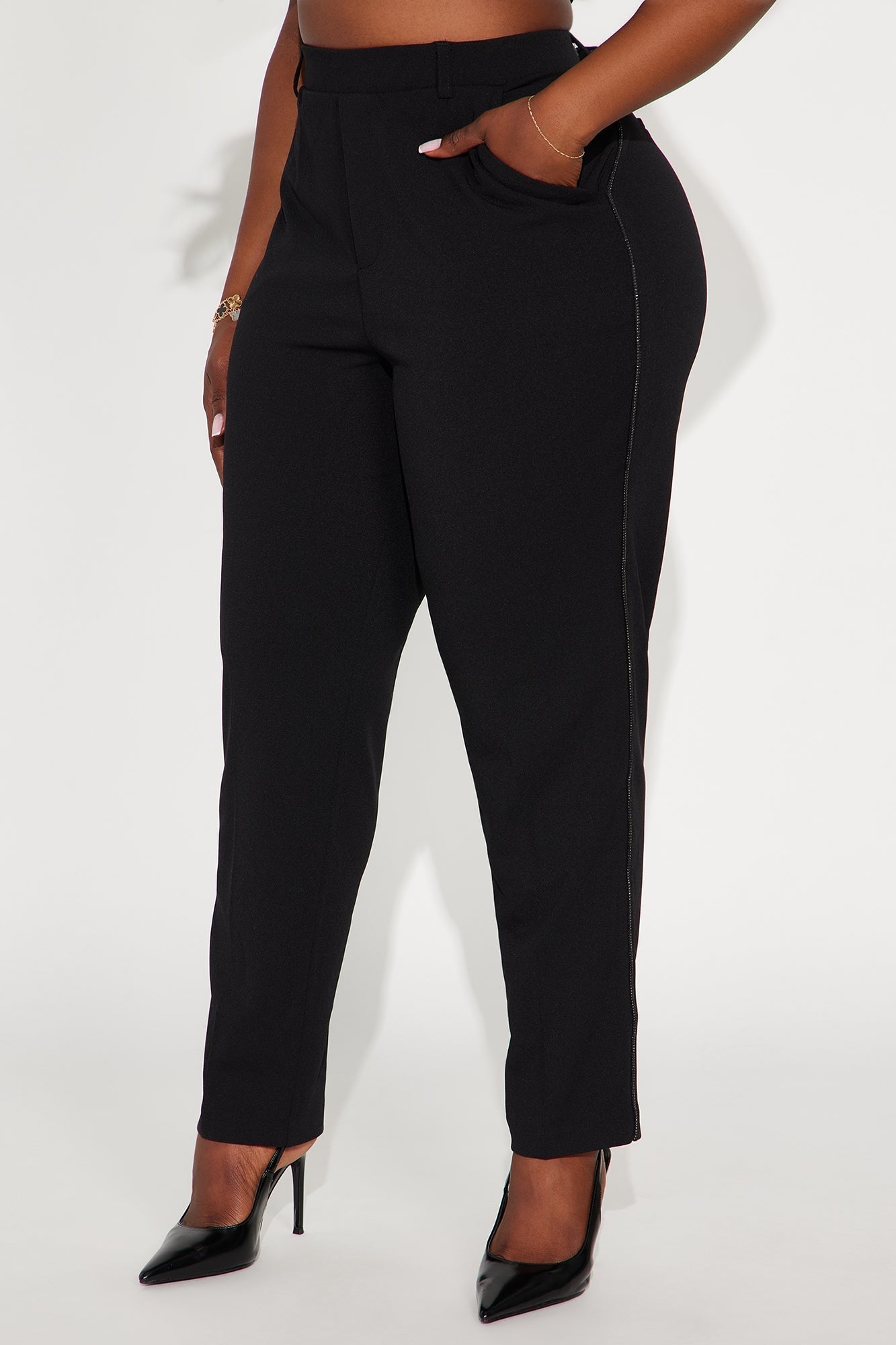 Esme Skinny Trouser Pants 29″ - Black