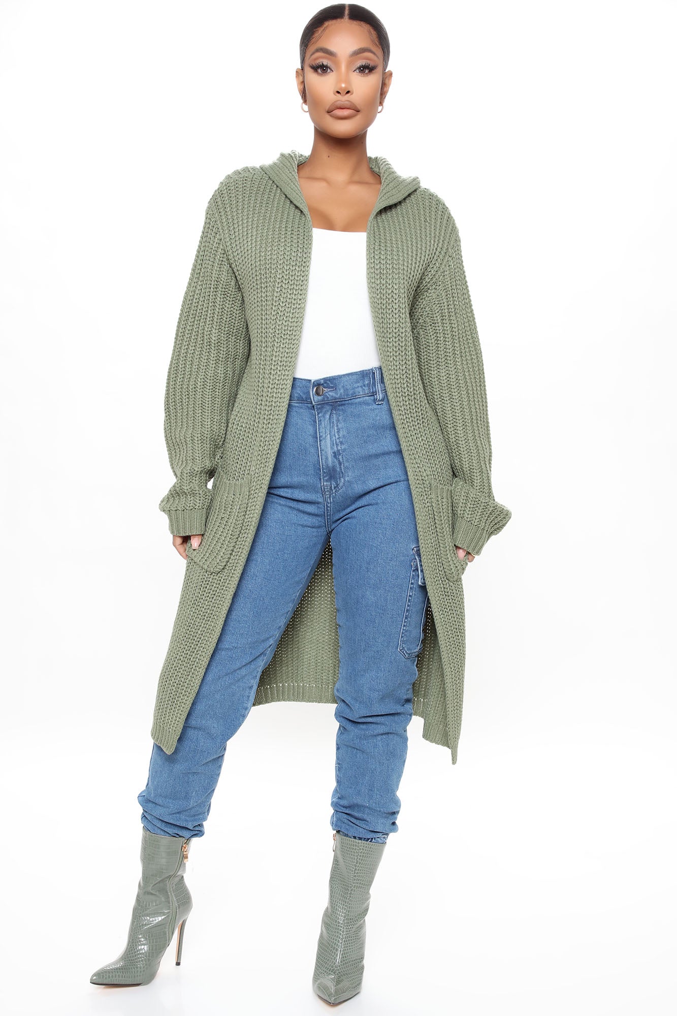 Knit's Not The Time Cardigan - Sage