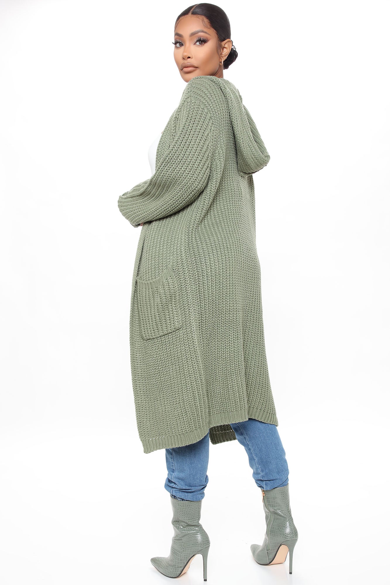 Knit's Not The Time Cardigan - Sage