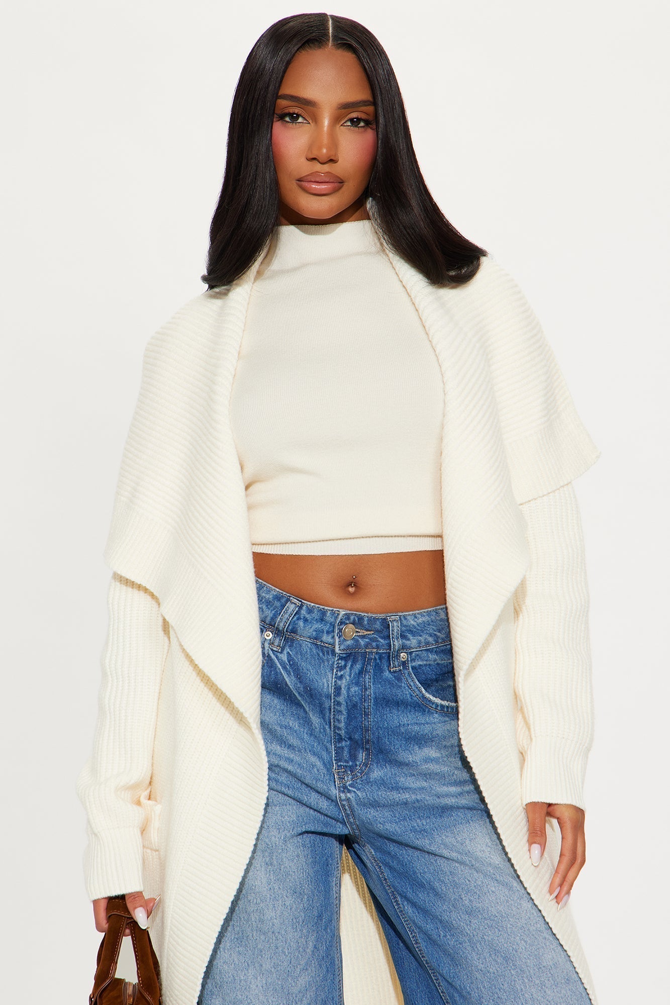 Aspen Sweater Coat - Cream