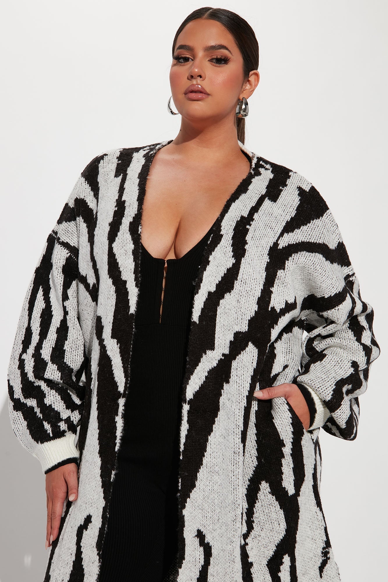 Dangerously Fierce Cardigan - Grey/combo