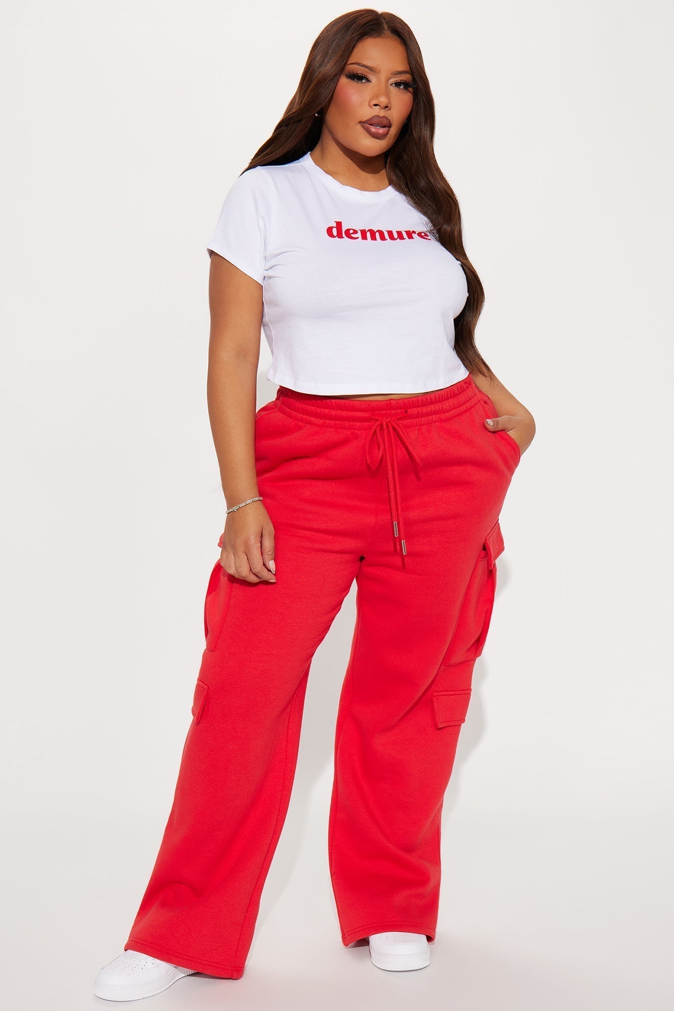 So Demure Baby Tee - White/combo