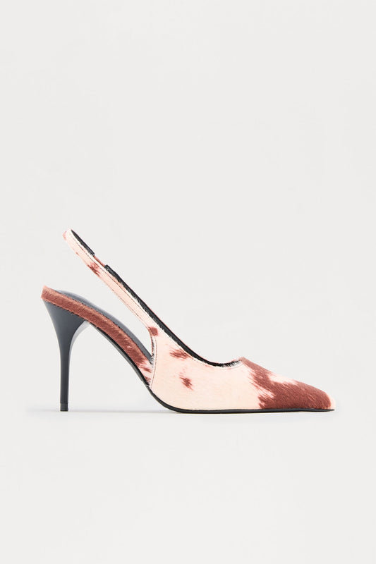 Amiri Stiletto Slingback Pumps - Brown/combo