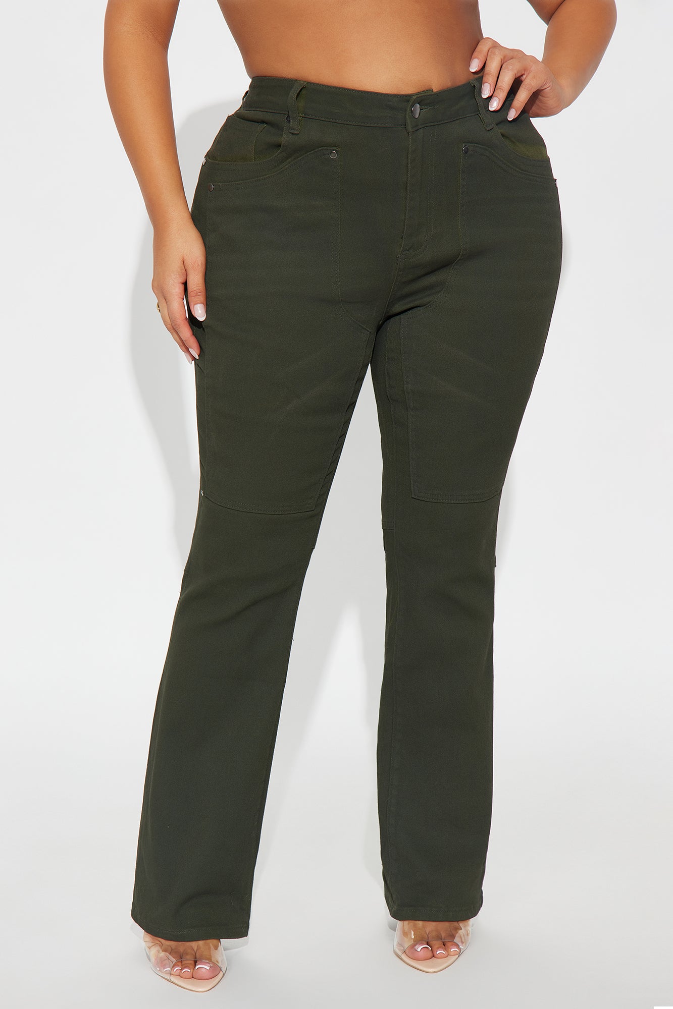 Headed West Straight Leg Pant - Dark Olive