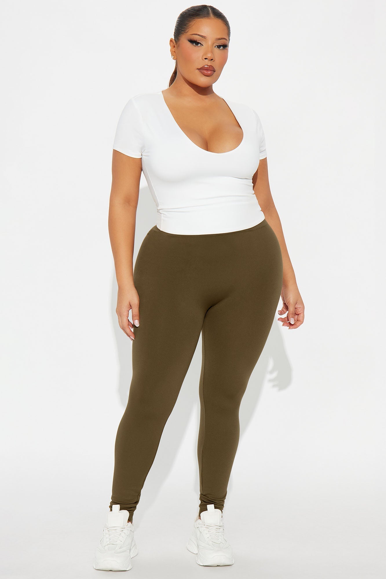 Smooth It Out High Rise Legging - Dark Olive