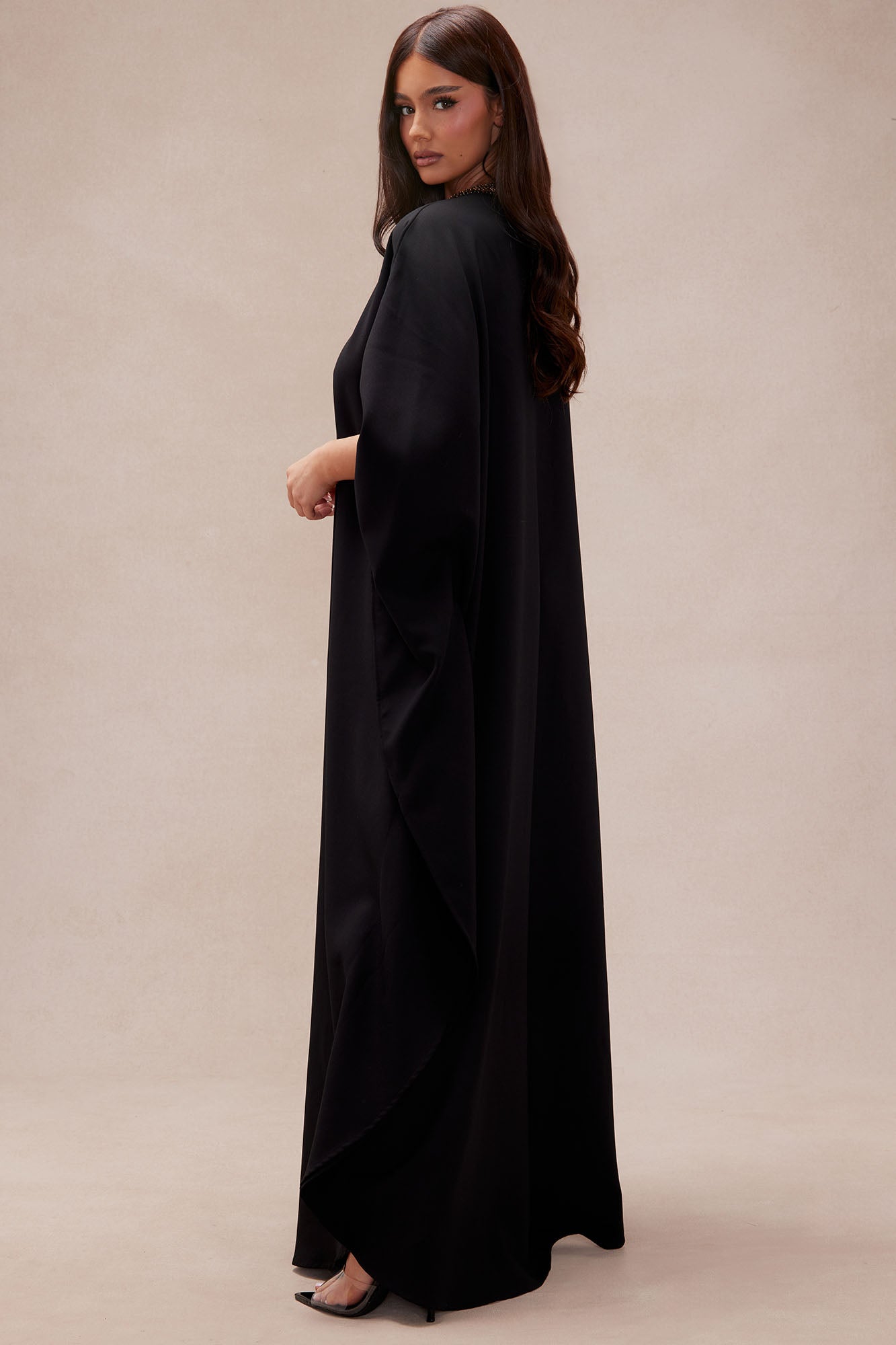 Sierra Kaftan Maxi Dress - Black