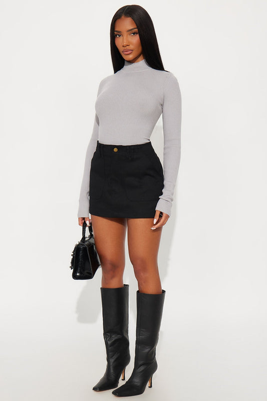 Sneak Attack Micro Mini Skirt - Black