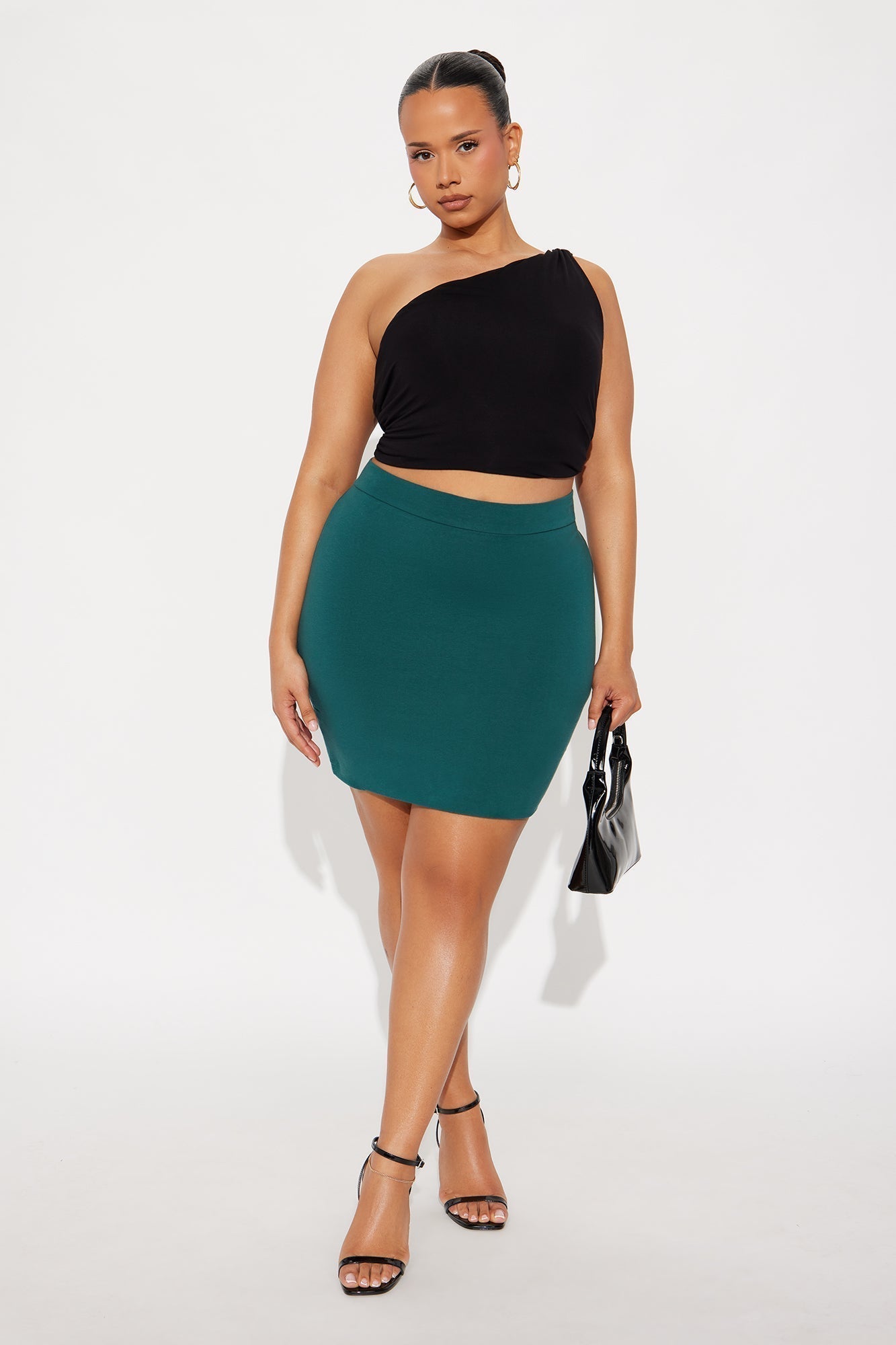 Melanie Mini Skirt - Teal