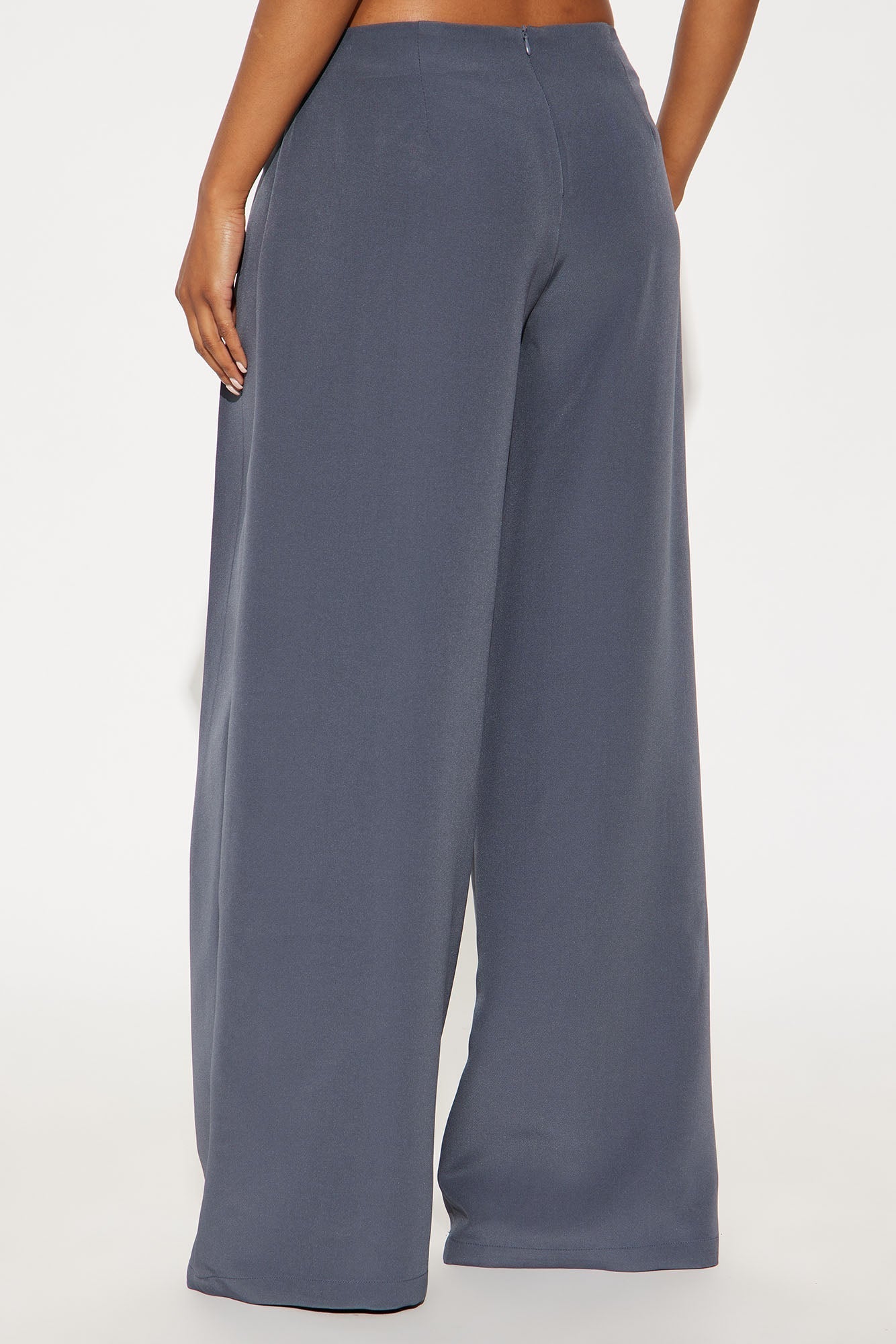 Eyes Set On You Pleated Wide LegTrouser Pant 33 - Charcoal