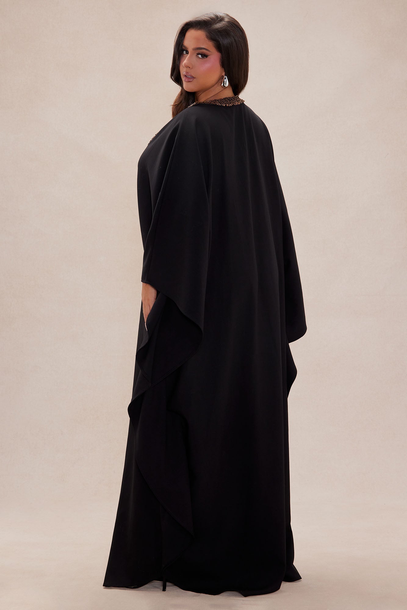 Sierra Kaftan Maxi Dress - Black