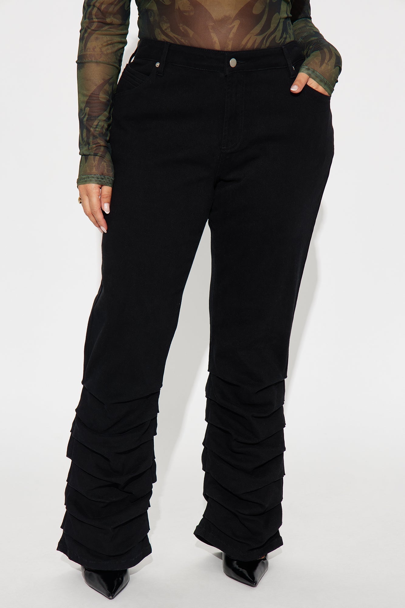 Mad About You Twill Skinny Stacked Pant 31 - Black