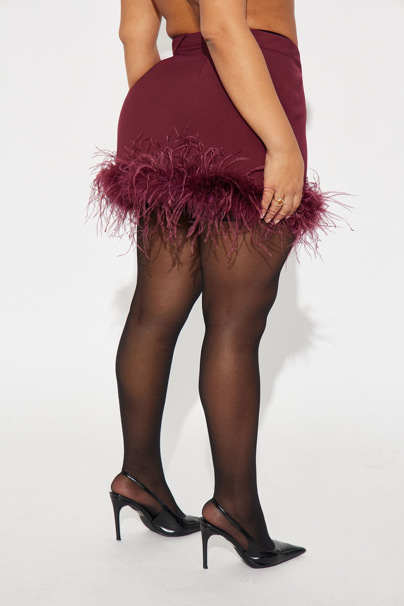 Mariah Mini Skirt - Burgundy