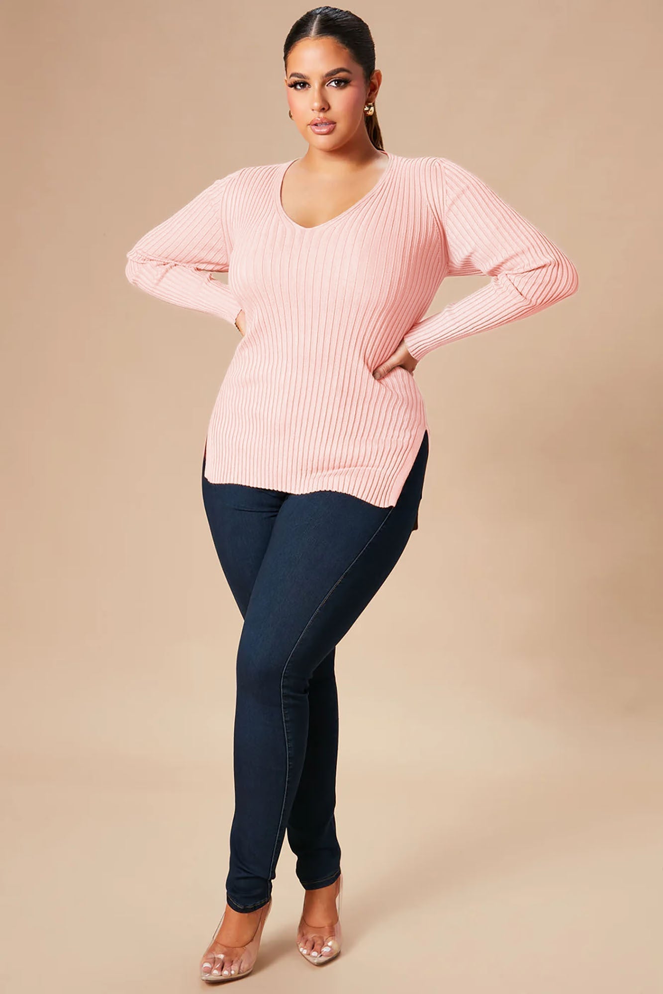 Giving Me The Feels Sweater - Pink