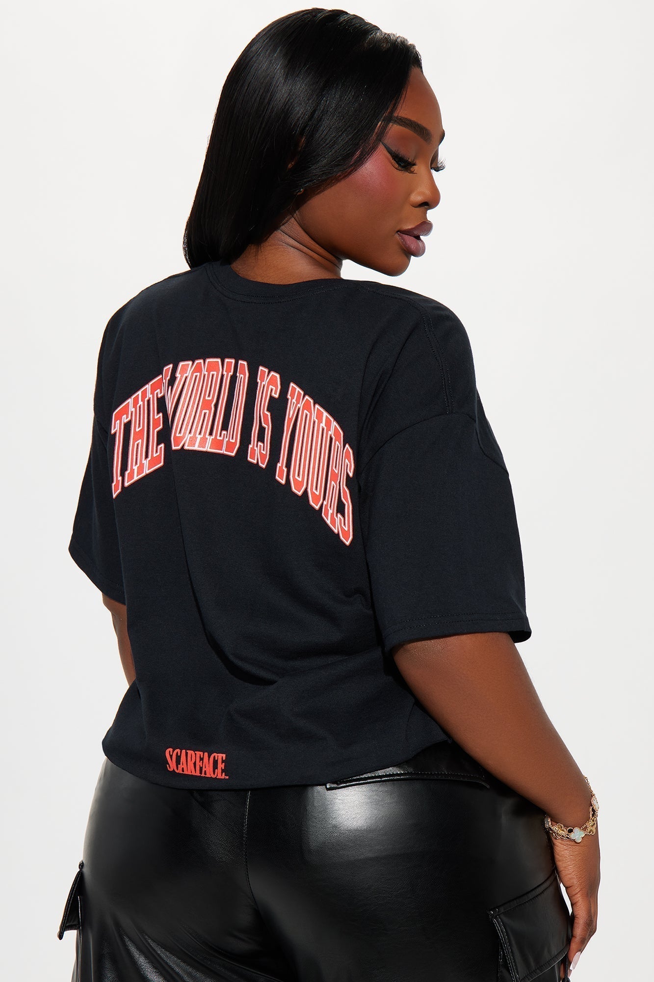 Scarface The World Is Ours Cropped Tee - Black