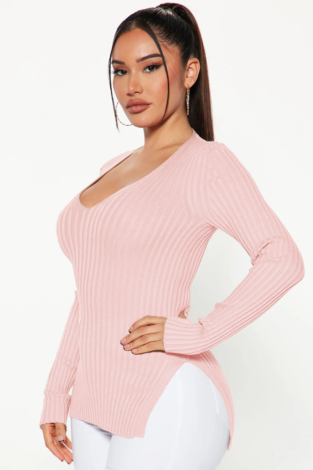 Giving Me The Feels Sweater - Pink