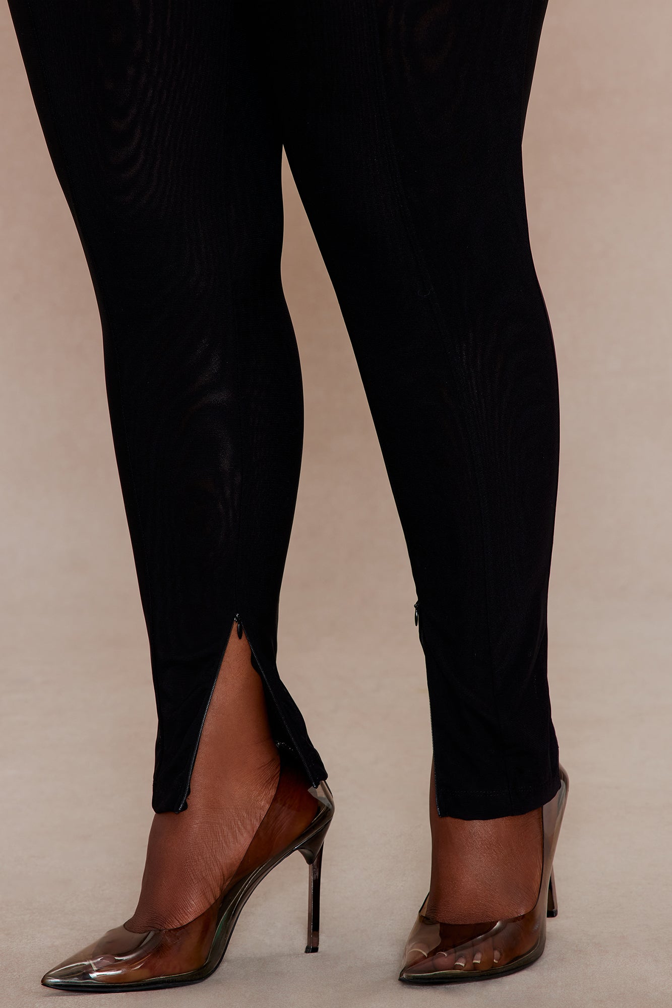 Rebecca Mesh Skinny Pant - Black
