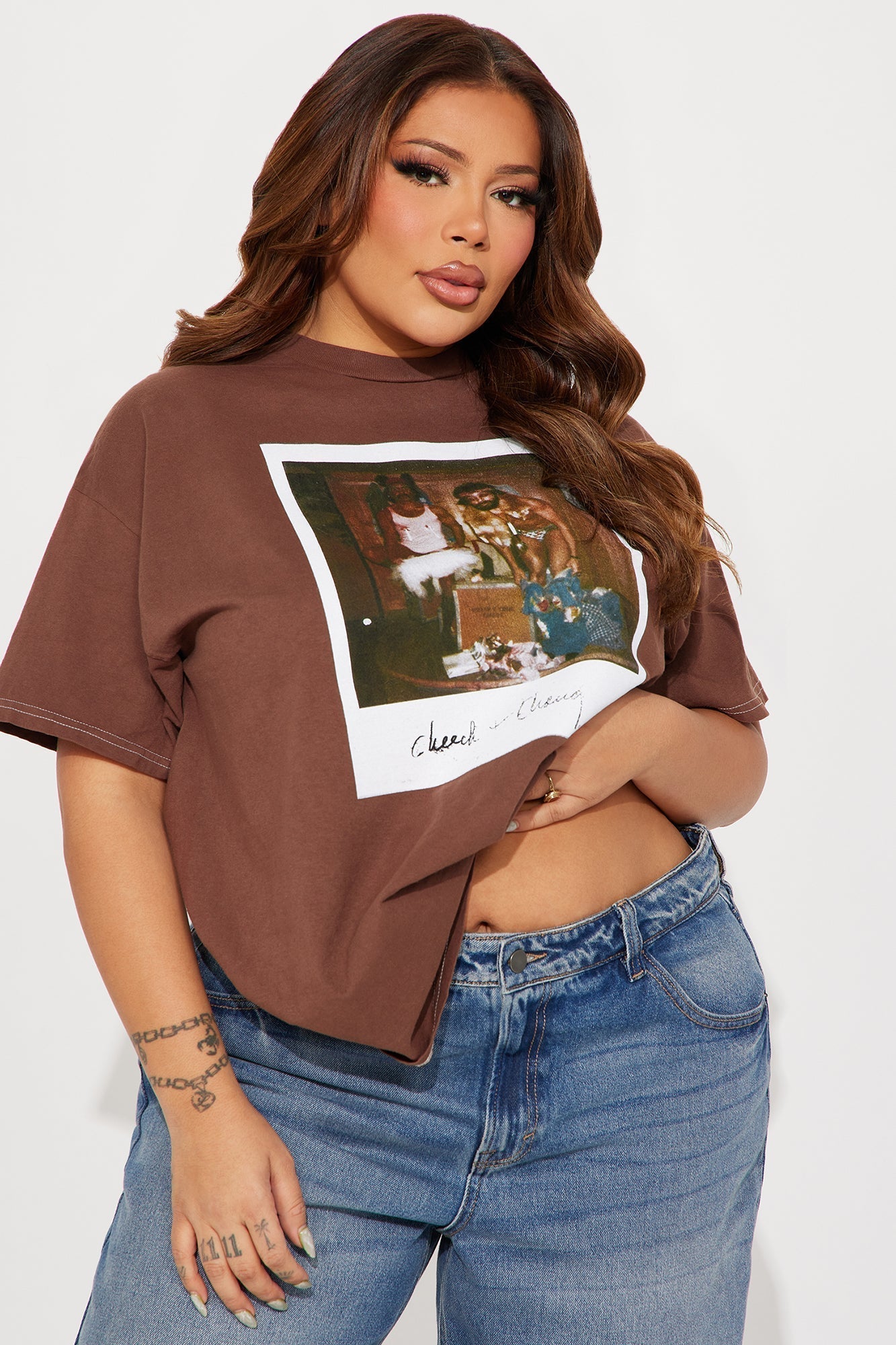 Cheech & Chong Washed T-Shirt - Brown