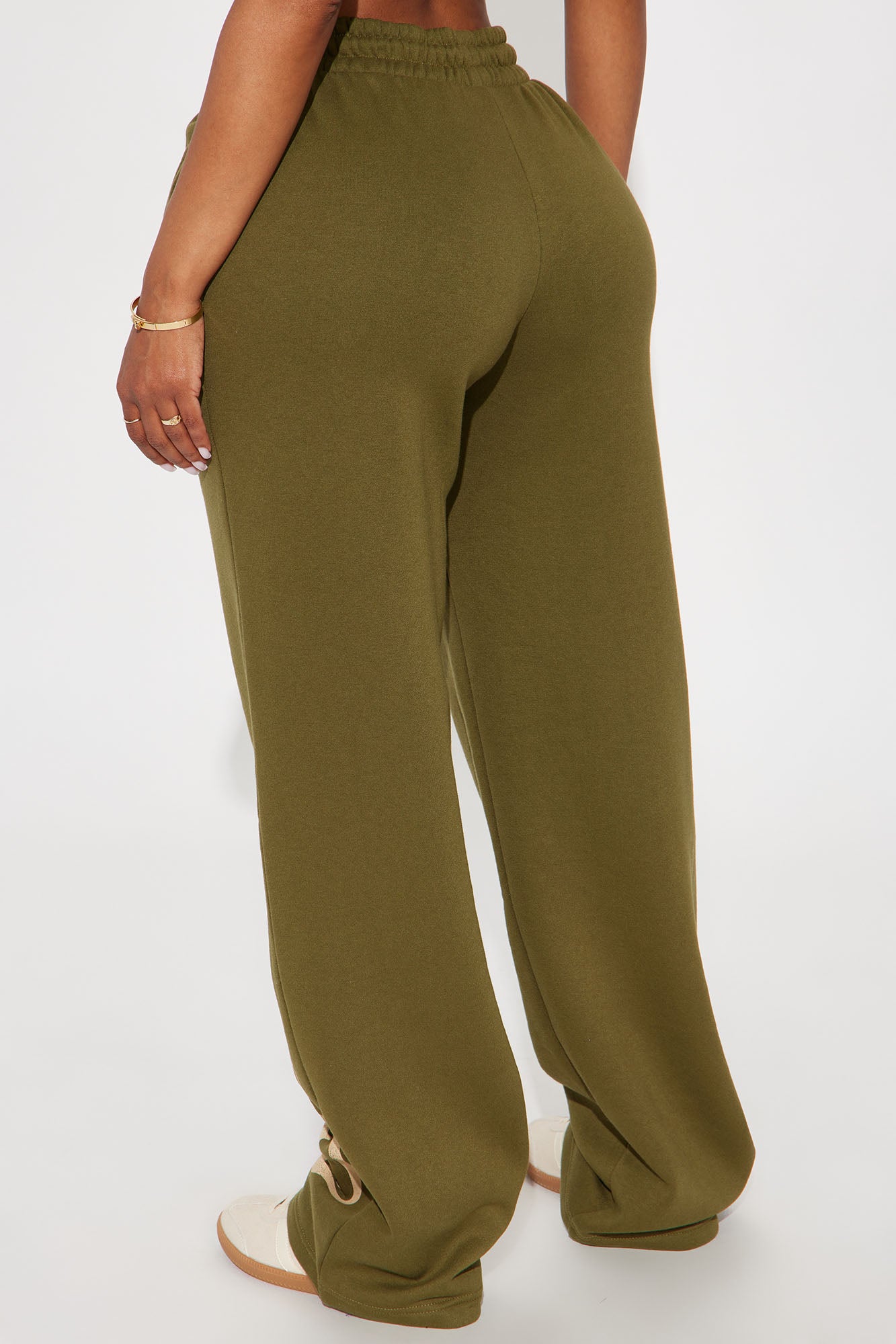 Von Dutch Vintage Wide Leg Pant - Olive