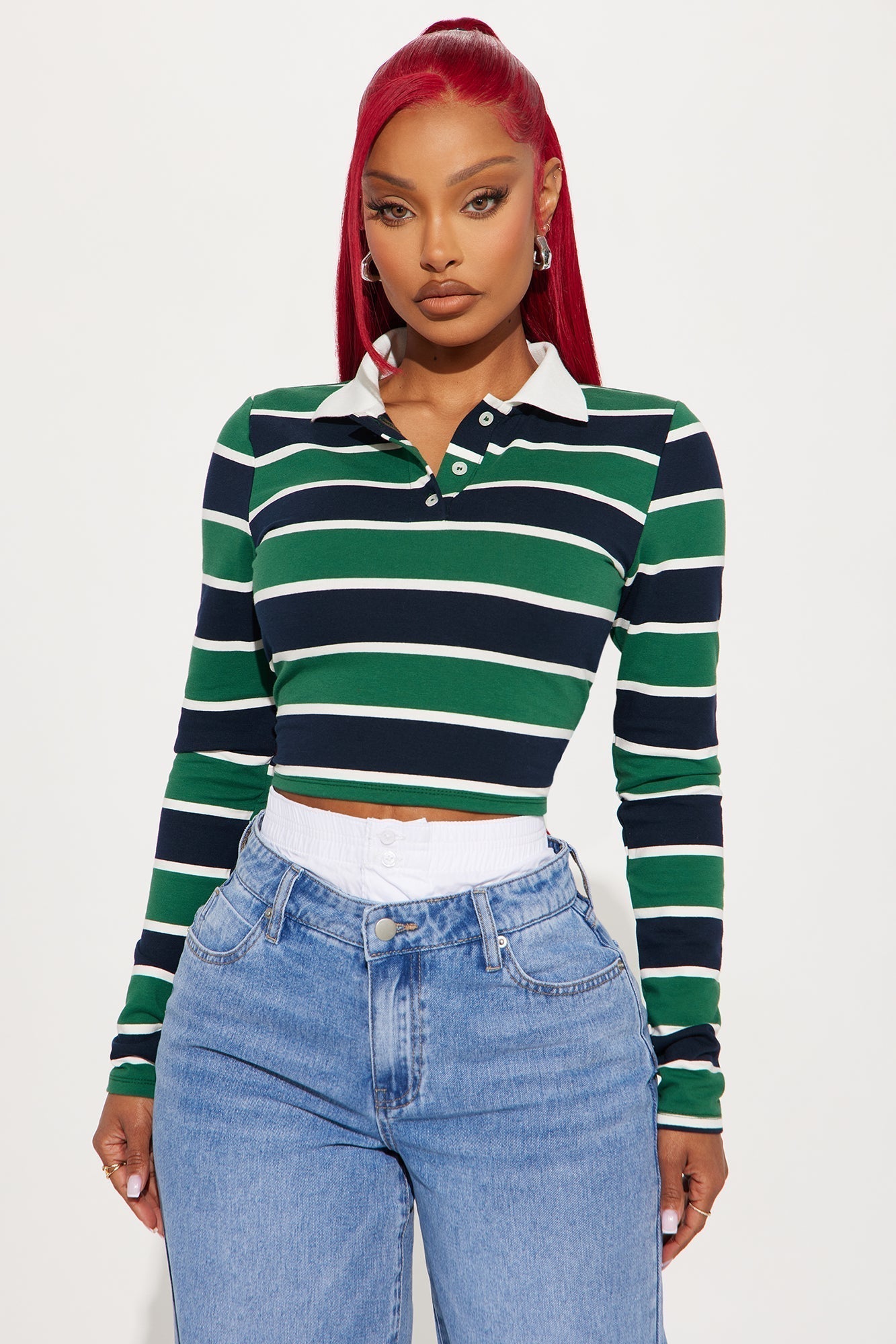 No Drama Club Polo Shirt - Green/combo