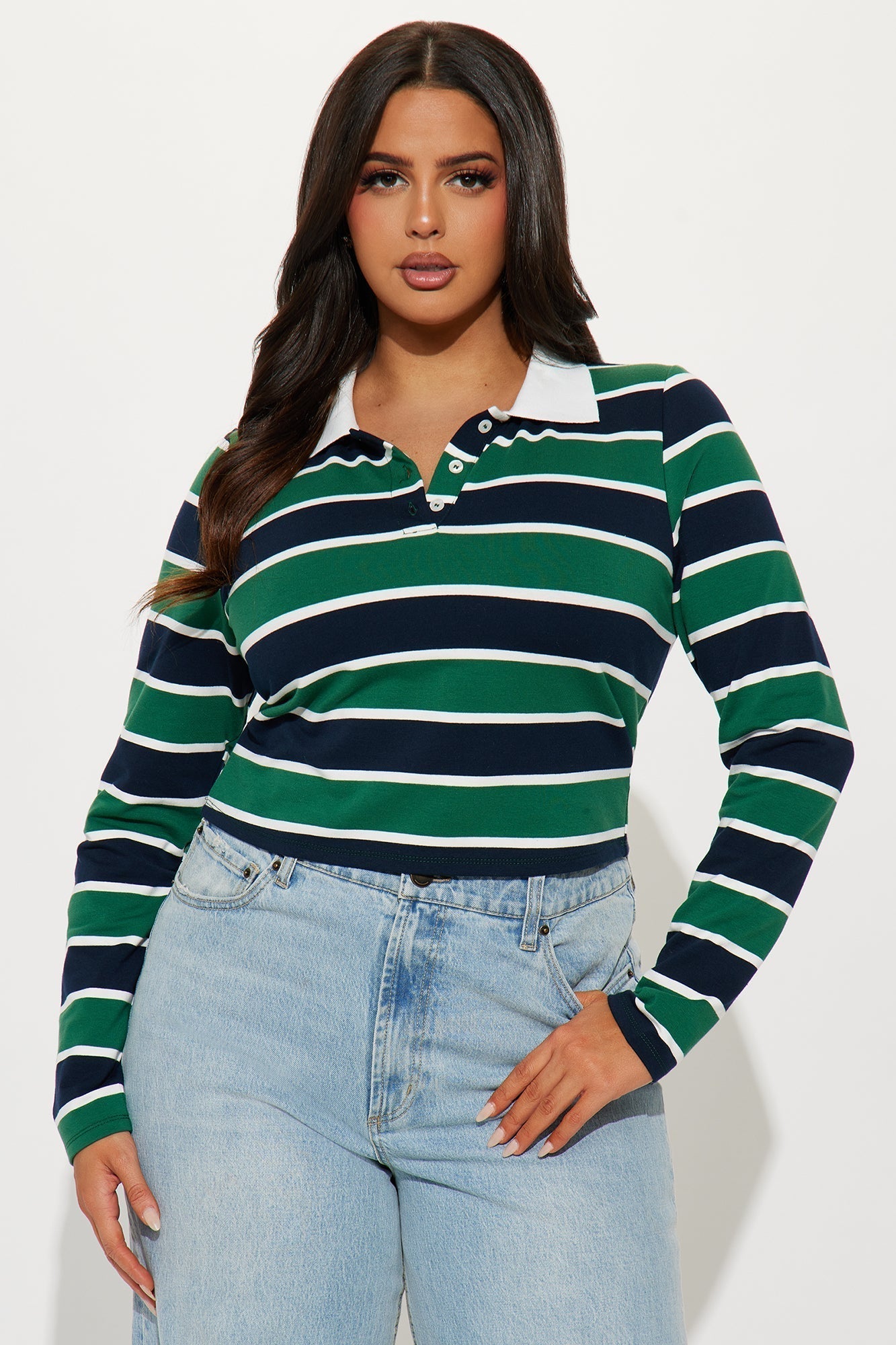 No Drama Club Polo Shirt - Green/combo
