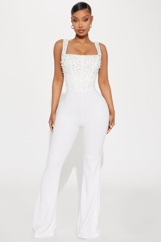 Special Moments Jumpsuit - White