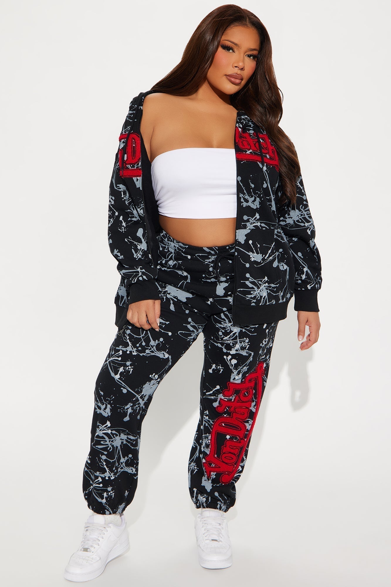Von Dutch Abstract Jogger - Charcoal/combo