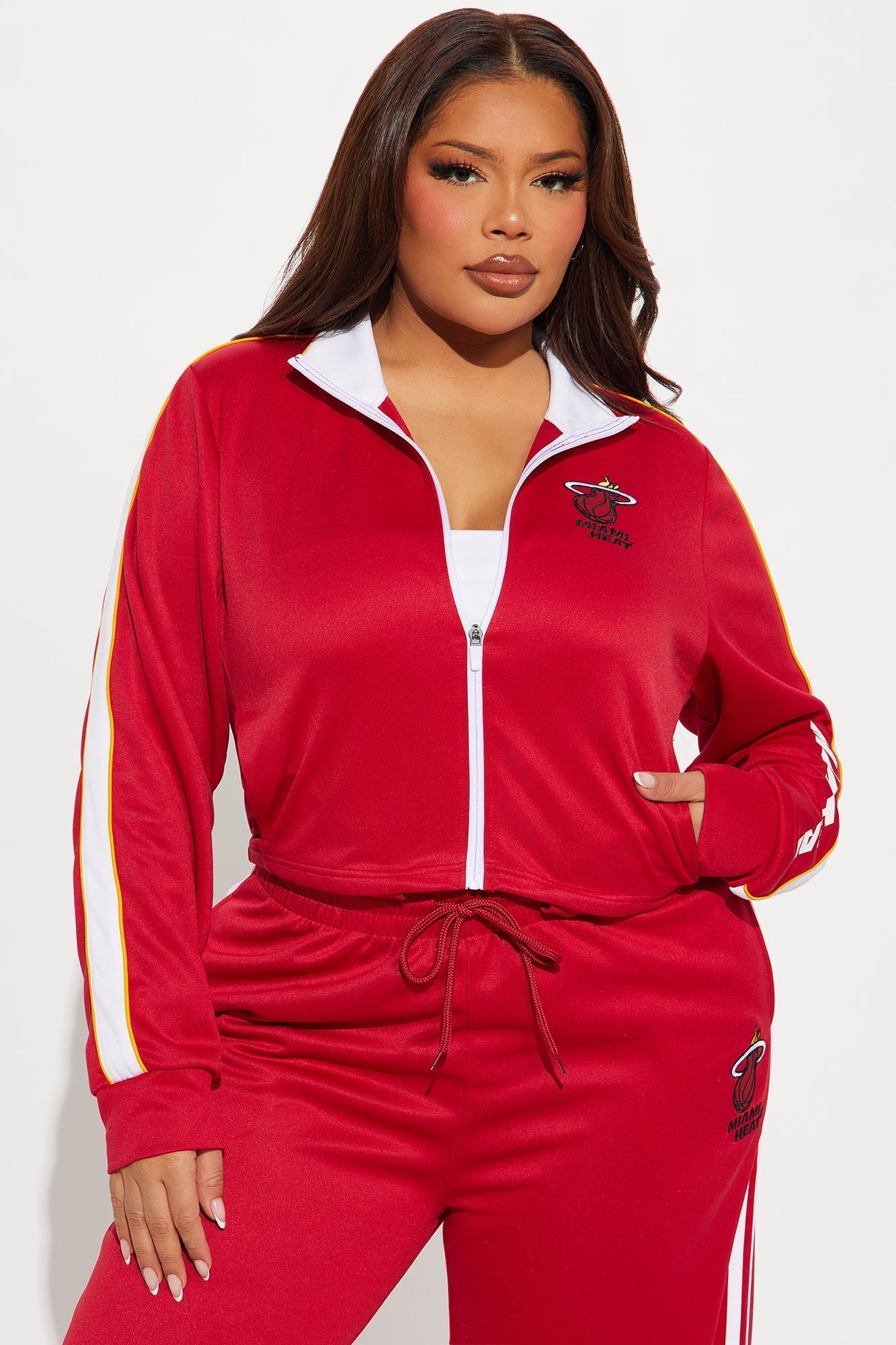 Miami Heat Halftime Track Jacket - Red