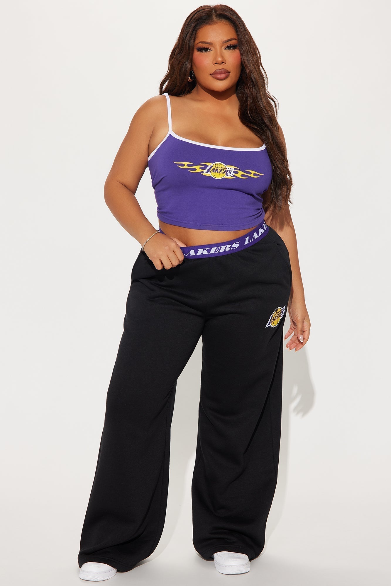 Lakers Halftime Crop Top - Purple