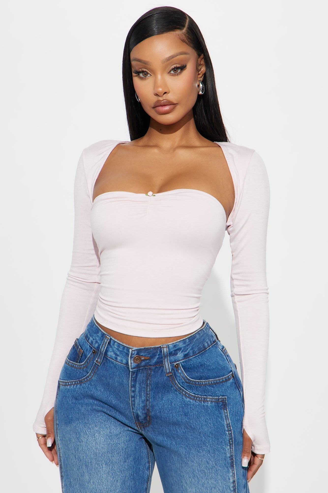 Cassie 2PC Bolero And Tube Top - Pink