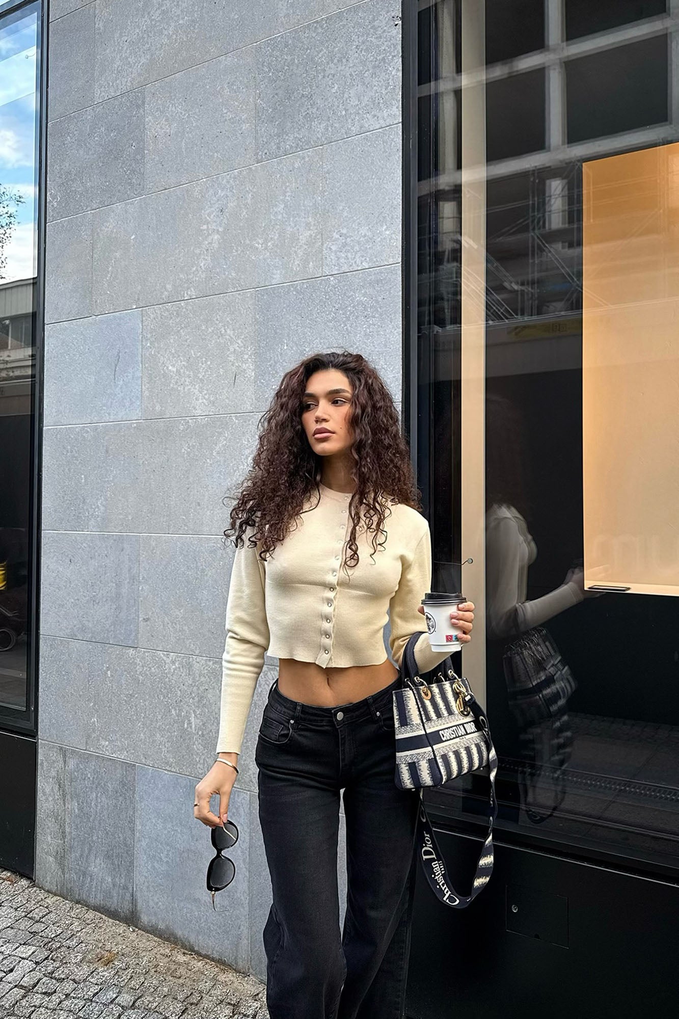 Retail Therapy Cropped Cardigan - Cream