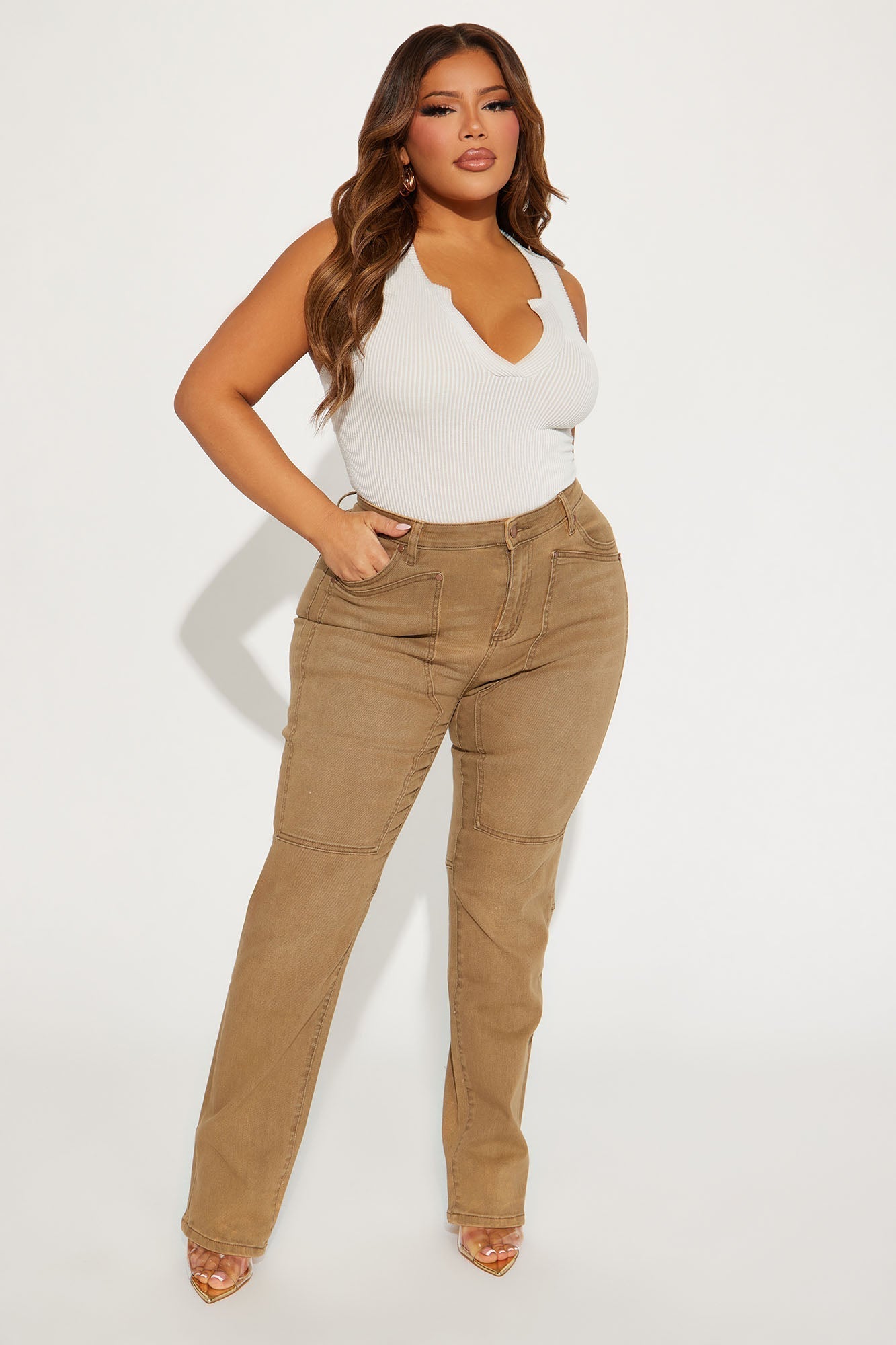 Headed West Straight Leg Pant - Chocolate