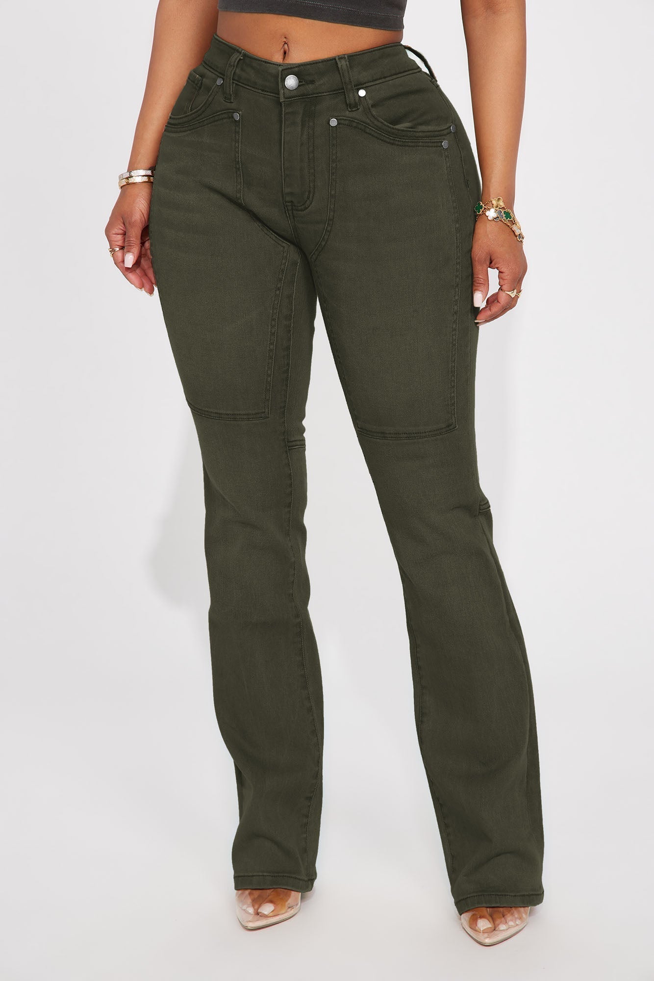 Headed West Straight Leg Pant - Dark Olive