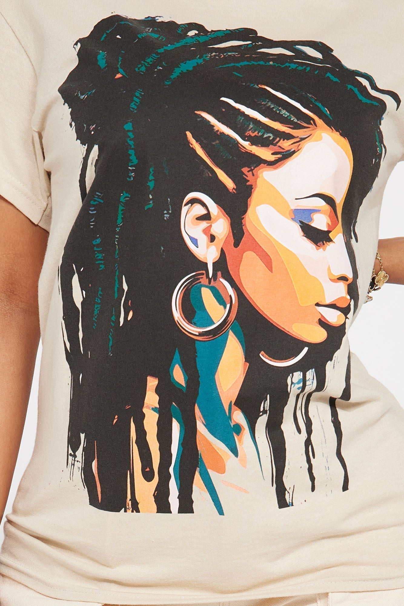 In Love With Myself Graphic Tee - Sand