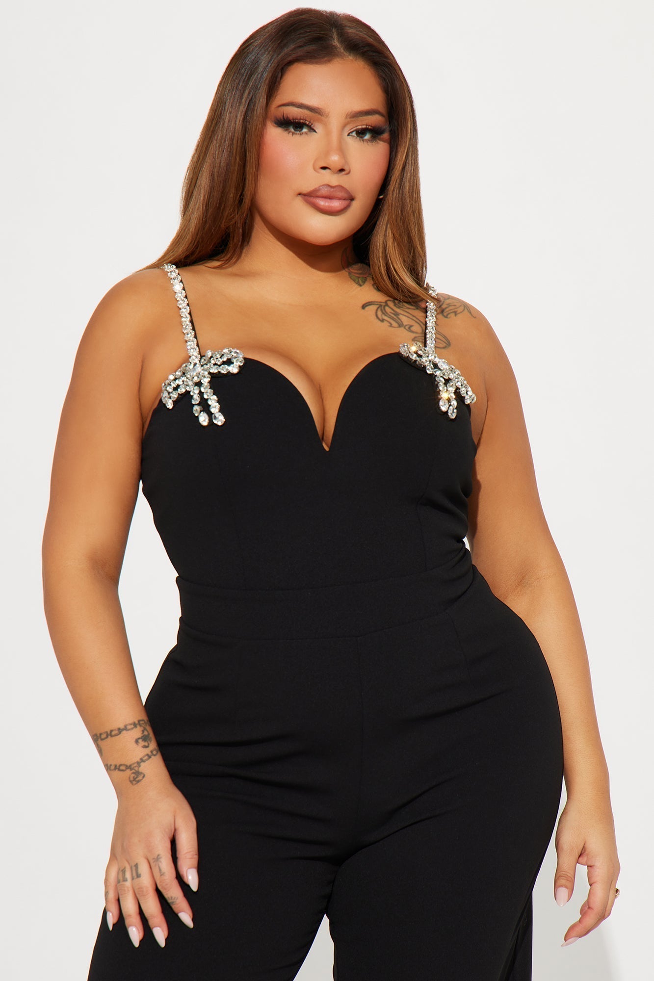 Expensive Nights Jumpsuit - Black