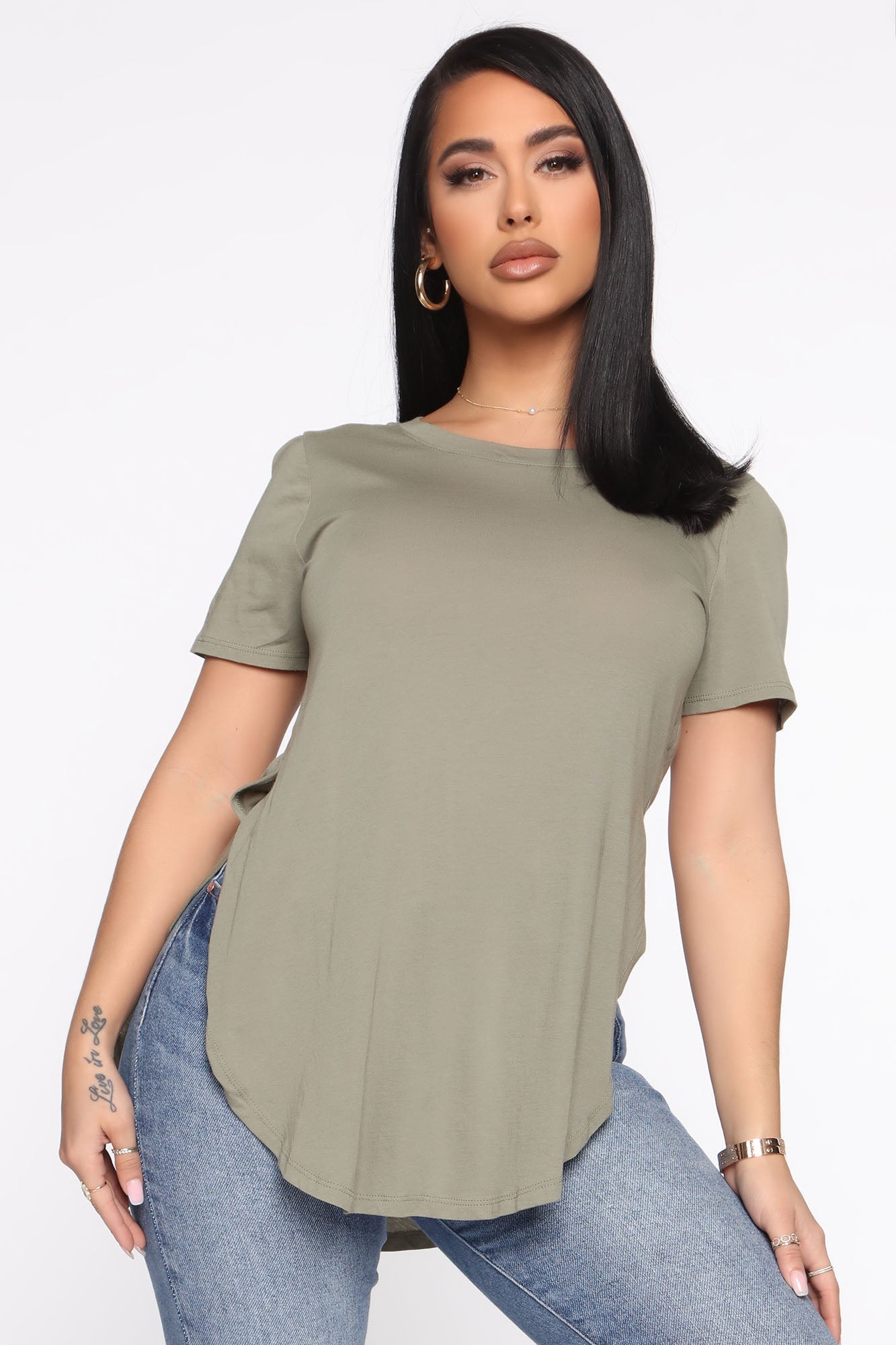 Laid Back Tee - Olive