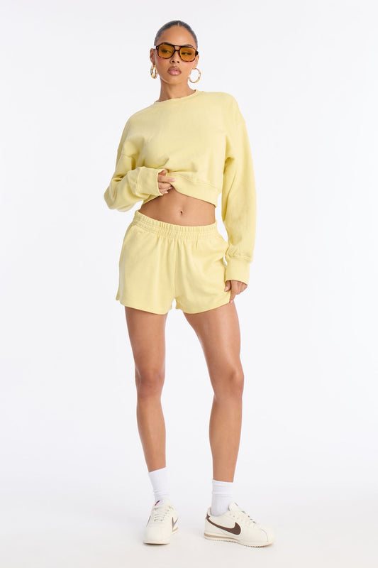 Angelina Sweatshorts - Yellow