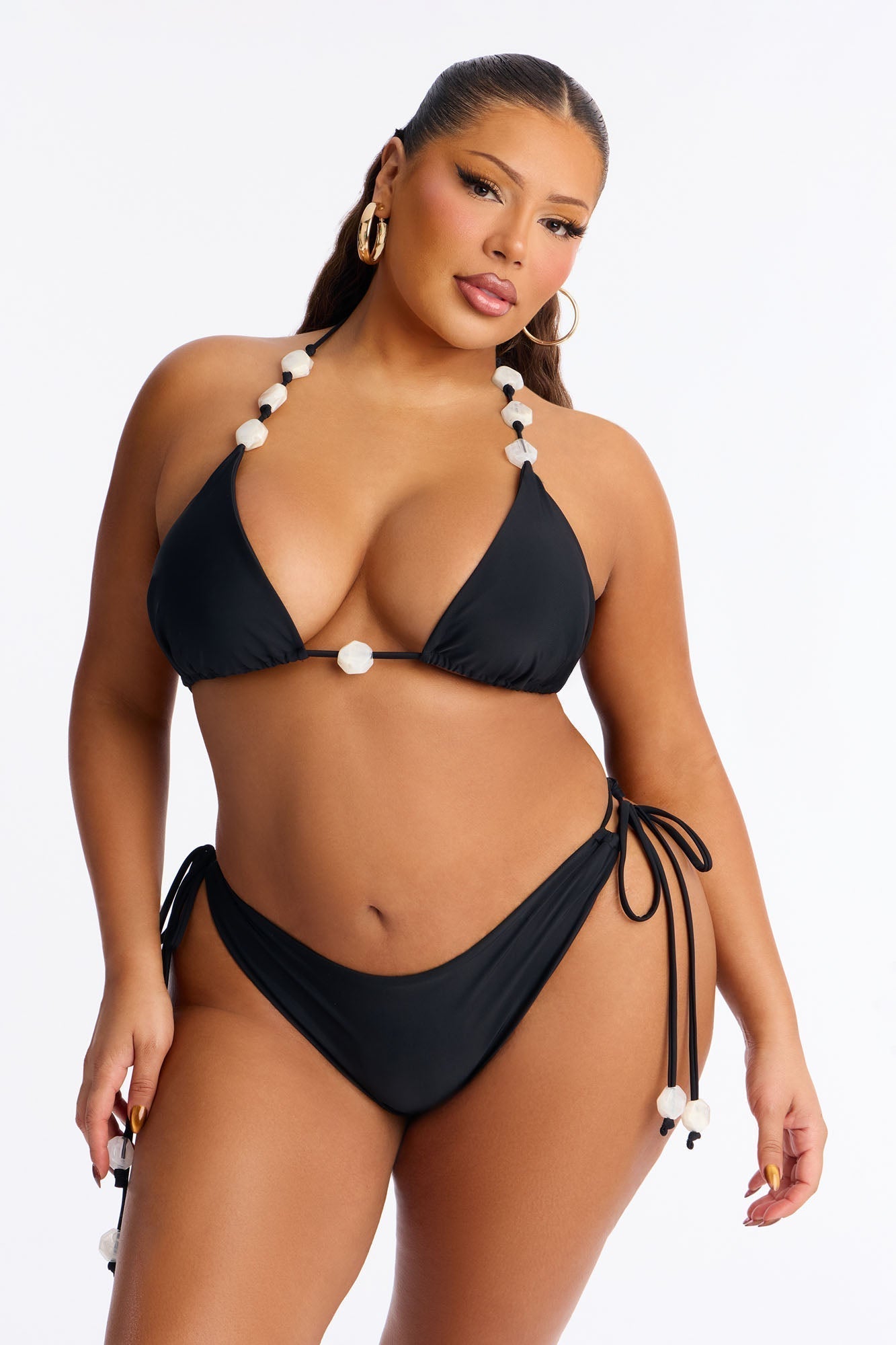 Nara Stones 2 Piece Bikini - Black