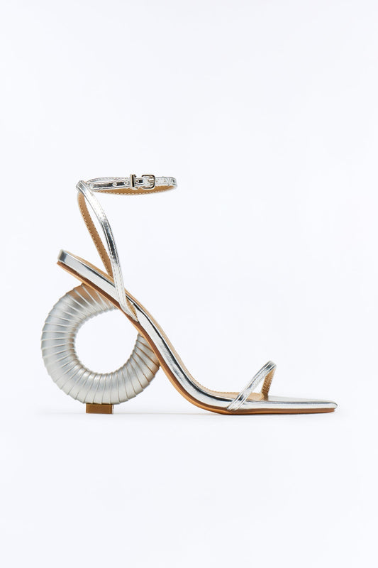 All About It Heeled Sandals - Silver