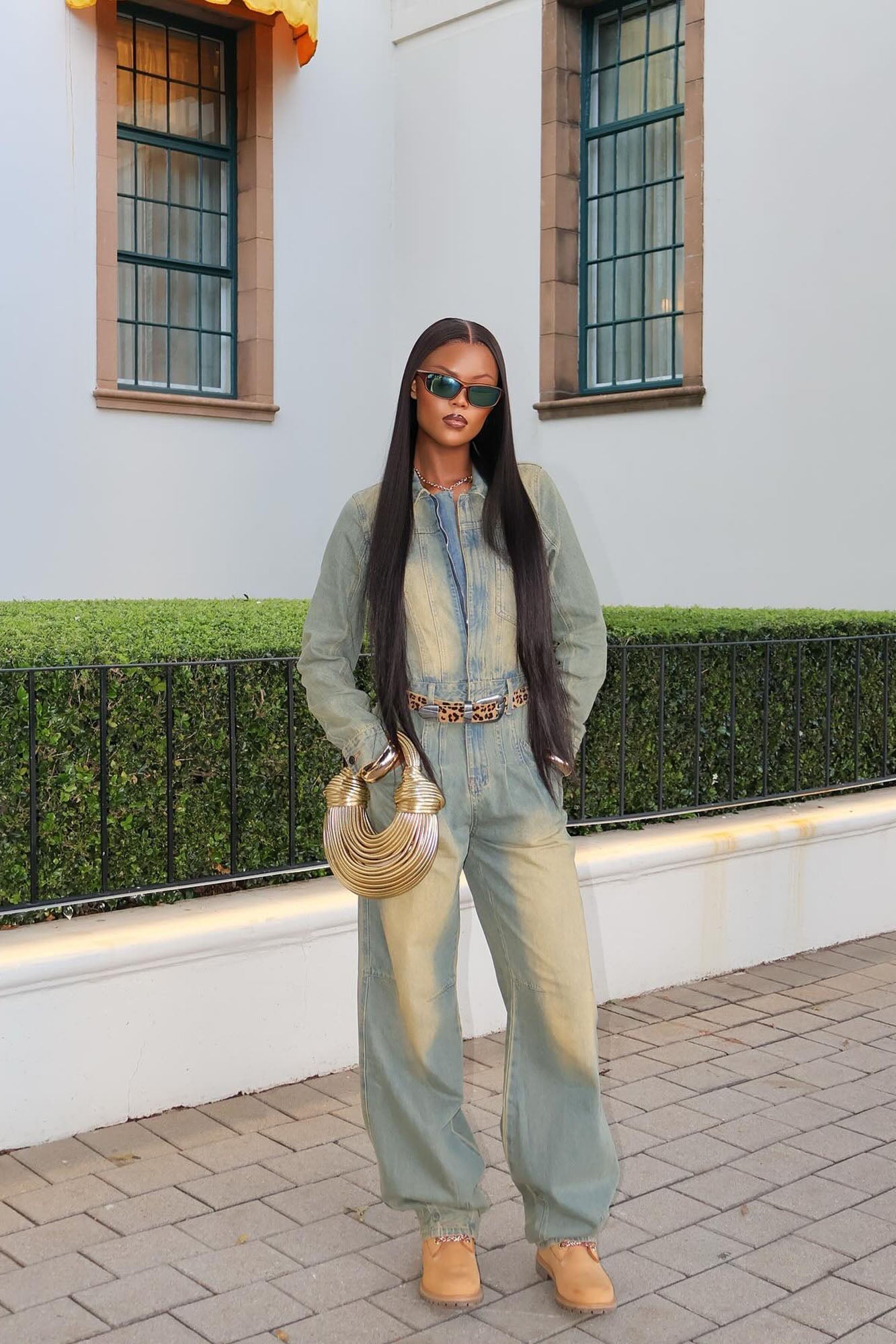 Treat You Well Denim Jumpsuit - Vintage Wash