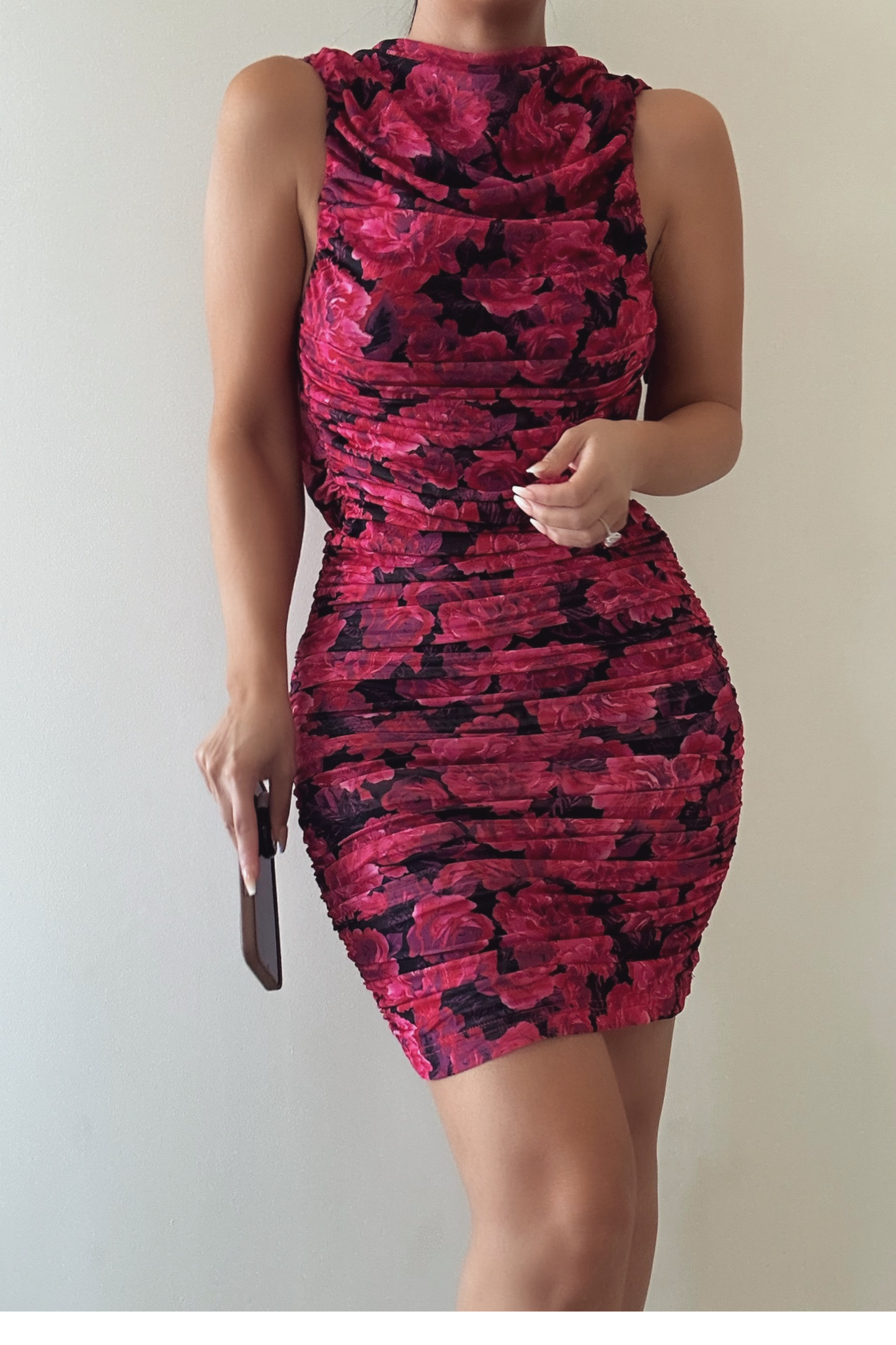 Pink  Paraiso Cowl Back Dress