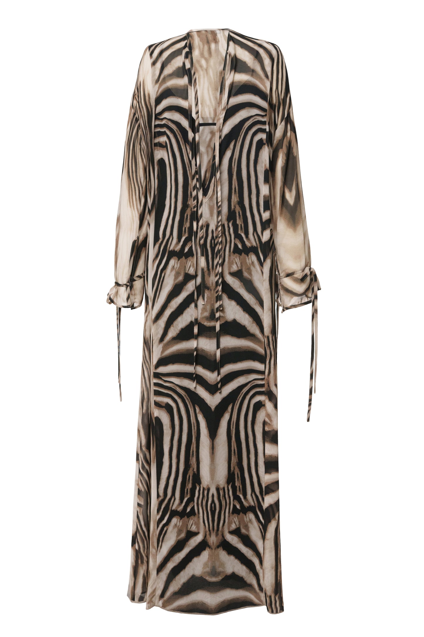 Brown Zebra Print New Vista Maxi Dress