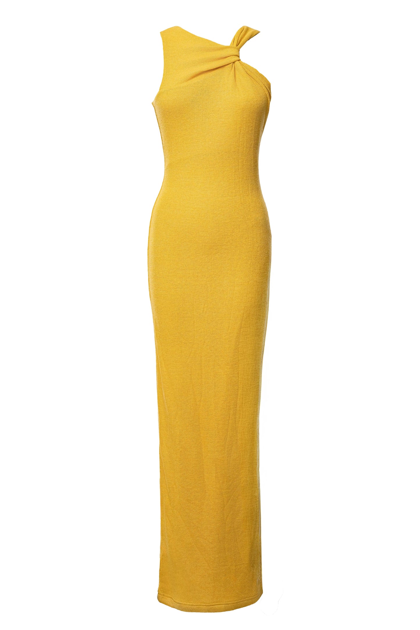Yellow Alessia Knit Maxi Dress