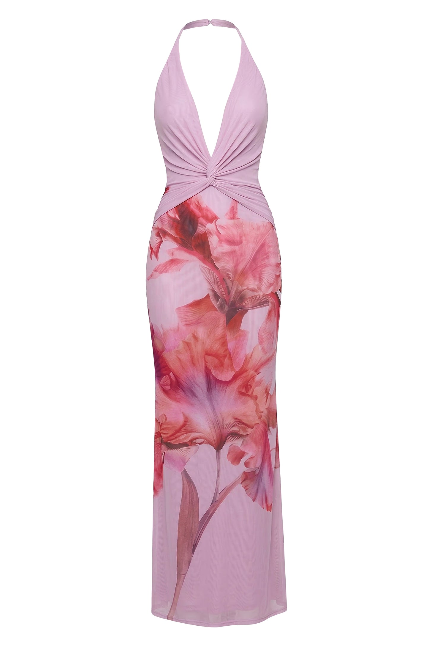 Pink Floral Coastal Bloom Maxi Dress